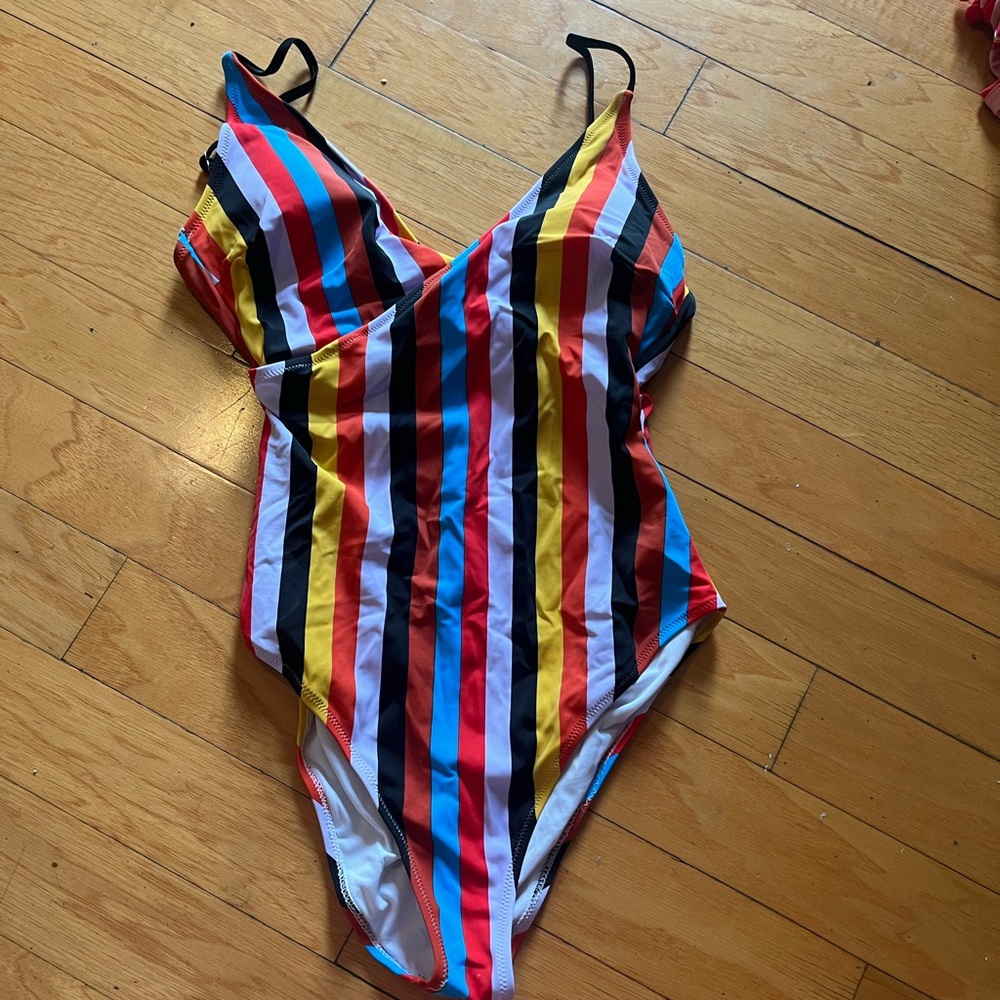 Cute striped CupShe one piece